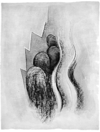 Georgia O'Keeffe - Some Memories of Drawings, Plate II Drawing Number 13, 1968