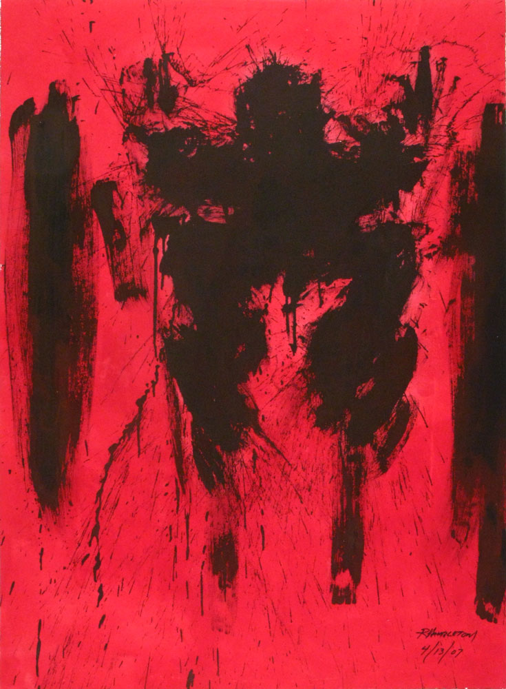 Richard Hambleton - Shadow Jumper (red) - 2007