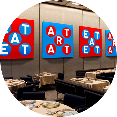 Robert Indiana: Eat & Art - Exhibition hosted by Woodward Gallery at the Four Seasons restaurant