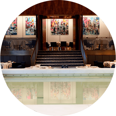 Brad Robson & JM Rizzi: Four Seasons Restaurant - Exhibition hosted by Woodward Gallery at the Four Seasons restaurant
