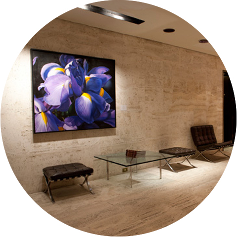 Margaret Morrison: Flowers - Exhibition at the Four Seasons Restaurant hosted by Woodward Gallery