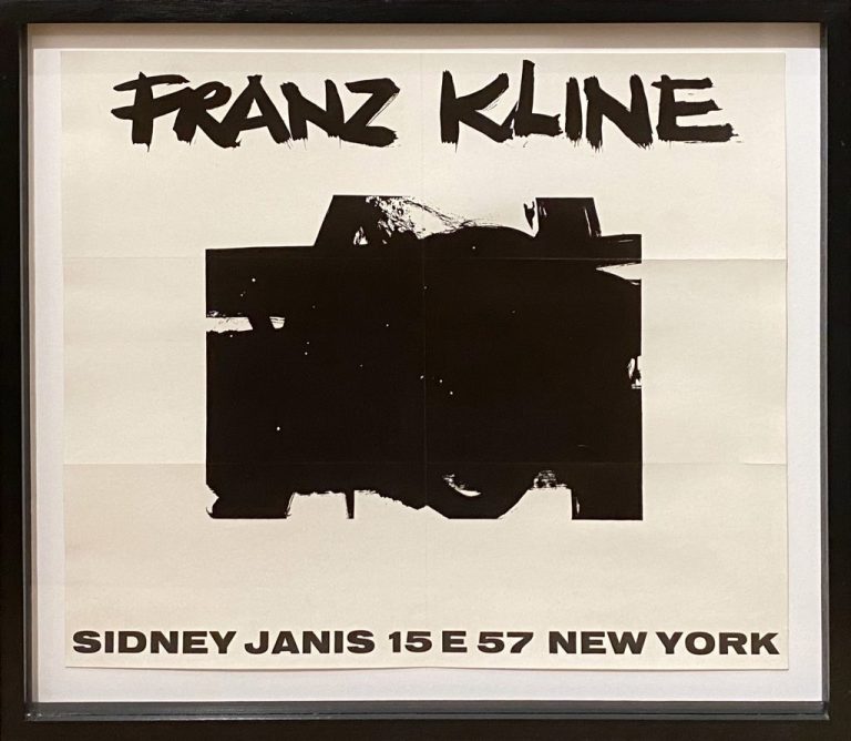 Franz Kline - Franz Kline Sidney Janis Exhibition Announcement - 1956