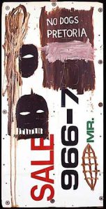 Jean-Michel Basquiat - South African Nazism - 1985