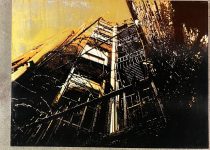 Kenji Nakayama - Barbed Wire 1 (gold) - 2009
