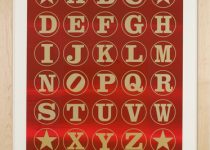 Robert Indiana - Alphabet Gold/Red Rainbow VI - 2011
