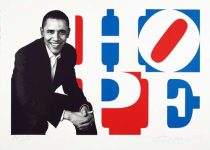 Robert Indiana - Obama Portrait (Red, White, Blue) - 2009